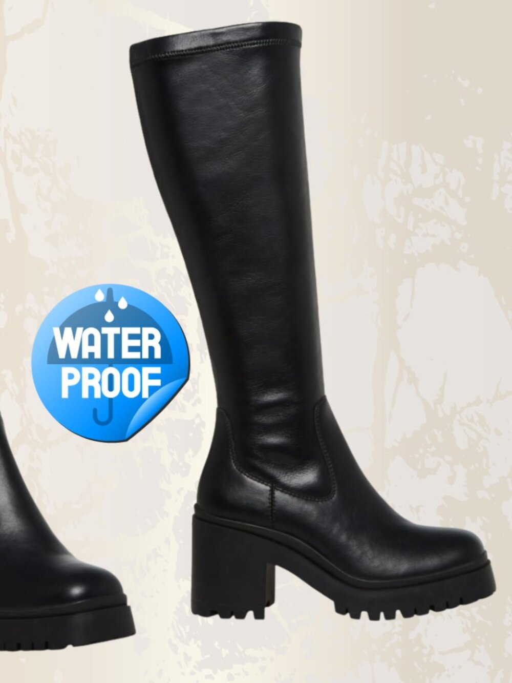 Aqua College Waterproof Ria Tall Stretch Boots Sz 6 NIB - Picture 3 of 13